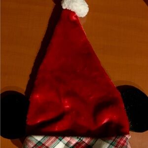 Disney Red Santa Hat w/ Mickey Ears